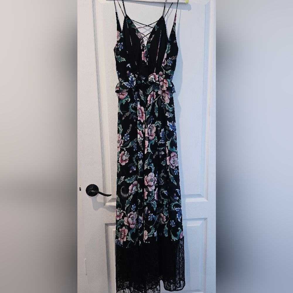 EXPRESS FLORAL lace up Maxi - Picture 6 of 8